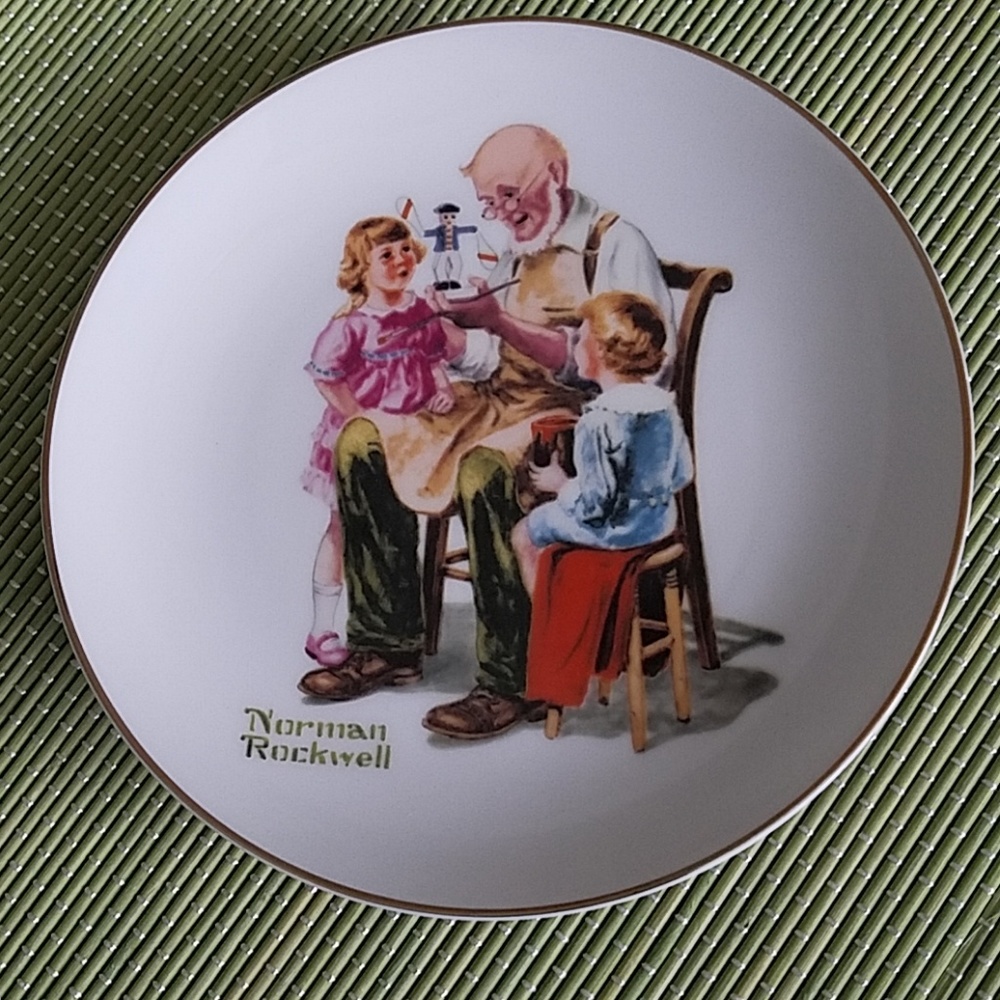 Authentic Norman Rockwell decor Porcelin Plate